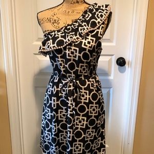 Mudpie black & white dress, size M